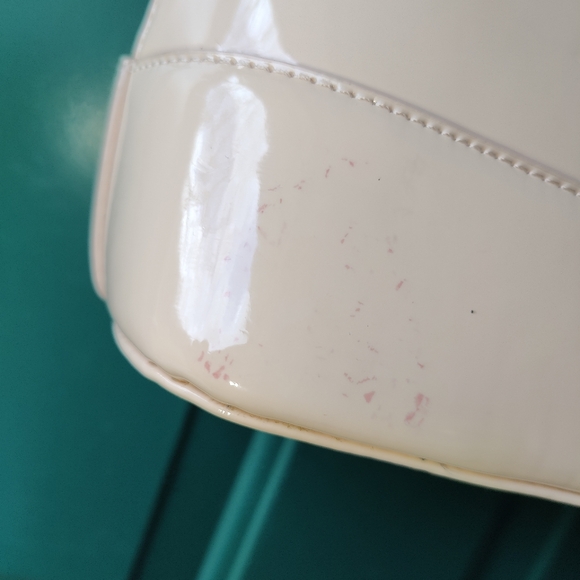 JUSTFAB Tender Pink Patent Leather Dome Handbag - Picture 10 of 12